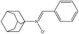 N-トリシクロ[3.3.1.13,7]デカン-1-イルベンゼンメタンイミンN-オキシド 化学構造式