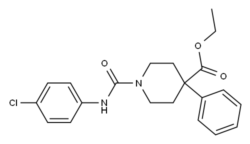 1-[(p-Chlorophenyl)carbamoyl]-4-phenyl-4-piperidinecarboxylic acid ethyl ester