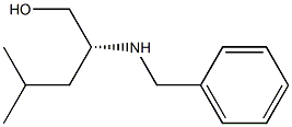[R,(-)]-2-(ベンジルアミノ)-4-メチル-1-ペンタノール 化学構造式