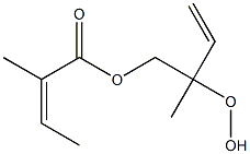 (Z)-2-Methylisocrotonic acid 2-methyl-2-hydroperoxy-3-butenyl ester