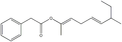 Phenylacetic acid 1,6-dimethyl-1,4-octadienyl ester