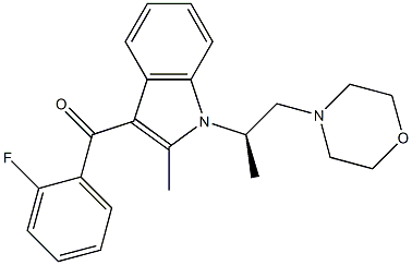 3-(2-Fluorobenzoyl)-2-methyl-1-[(1R)-1-methyl-2-morpholinoethyl]-1H-indole