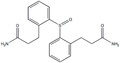 3-(フェニルスルフィニル)プロパンアミド 化学構造式
