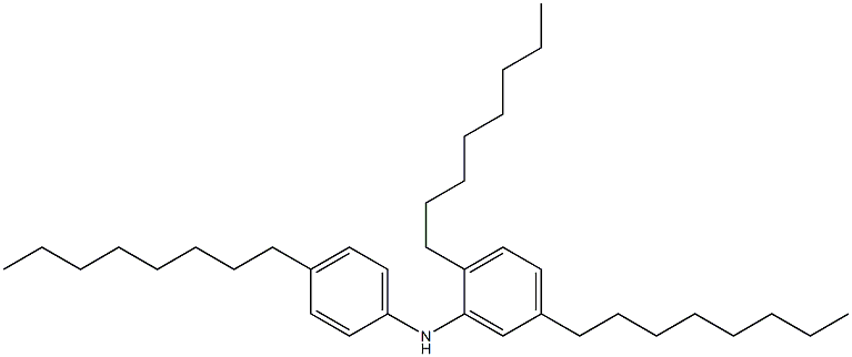 4,2',5'-トリオクチル[イミノビスベンゼン] 化学構造式