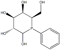 (3R,4S,5R,6R)-1-Phenyl-6-(hydroxymethyl)phosphorinane-2,3,4,5-tetrol