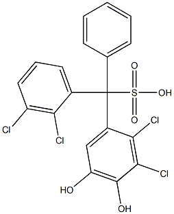 (2,3-Dichlorophenyl)(2,3-dichloro-4,5-dihydroxyphenyl)phenylmethanesulfonic acid