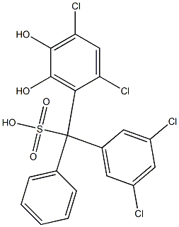 (3,5-Dichlorophenyl)(2,4-dichloro-5,6-dihydroxyphenyl)phenylmethanesulfonic acid