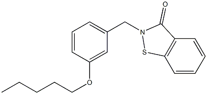 2-[3-(Pentyloxy)benzyl]-1,2-benzisothiazol-3(2H)-one
