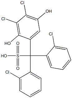 (3,4-Dichloro-2,5-dihydroxyphenyl)bis(2-chlorophenyl)methanesulfonic acid|