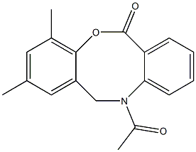 11-Acetyl-11,12-dihydro-2,4-dimethyl-6H-dibenz[b,f][1,5]oxazocin-6-one