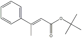 (E)-3-メチル-3-フェニルプロペン酸tert-ブチル 化学構造式
