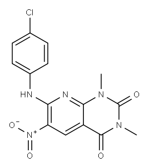 7-[(p-Chlorophenyl)amino]-1,3-dimethyl-6-nitropyrido[2,3-d]pyrimidine-2,4(1H,3H)-dione