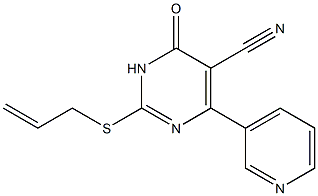 6-(3-Pyridinyl)-5-cyano-2-allylthiopyrimidin-4(3H)-one Structure