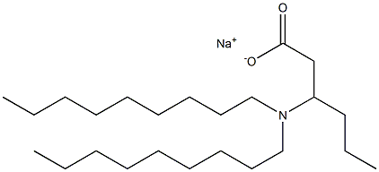 3-(Dinonylamino)hexanoic acid sodium salt