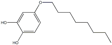 4-オクチルオキシピロカテコール 化学構造式