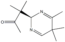 3-[[(R)-2,5-ジヒドロ-4,5,5-トリメチルピリミジン]-2-イル]-3-メチルブタン-2-オン 化学構造式