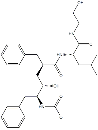 (2S)-2-[[(2R,4S,5S)-5-(tert-Butoxycarbonylamino)-2-benzyl-4-hydroxy-6-phenylhexanoyl]amino]-N-(2-hydroxyethyl)-4-methylpentanamide