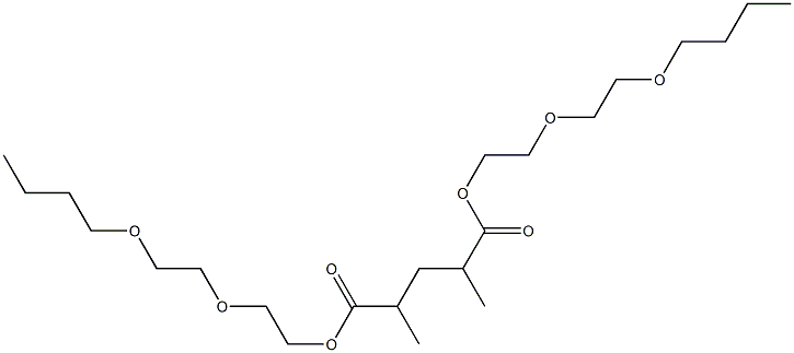 2,4-ジメチルグルタル酸ビス[2-(2-ブトキシエトキシ)エチル] 化学構造式