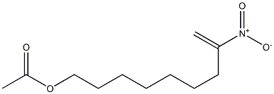 酢酸(8-ニトロ-8-ノネニル) 化学構造式