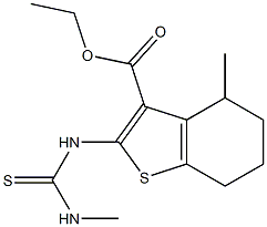 4,5,6,7-Tetrahydro-2-(3-methylthioureido)-4-methylbenzo[b]thiophene-3-carboxylic acid ethyl ester