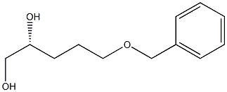 [R,(+)]-5-ベンジルオキシ-1,2-ペンタンジオール 化学構造式