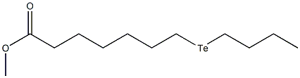 8-テルラドデカン酸メチル 化学構造式