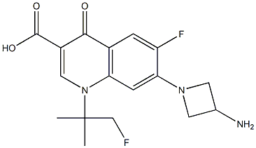6-Fluoro-1-(2-fluoro-1,1-dimethylethyl)-7-(3-amino-1-azetidinyl)-1,4-dihydro-4-oxoquinoline-3-carboxylic acid