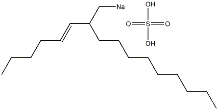 Sulfuric acid 2-(1-hexenyl)undecyl=sodium ester salt