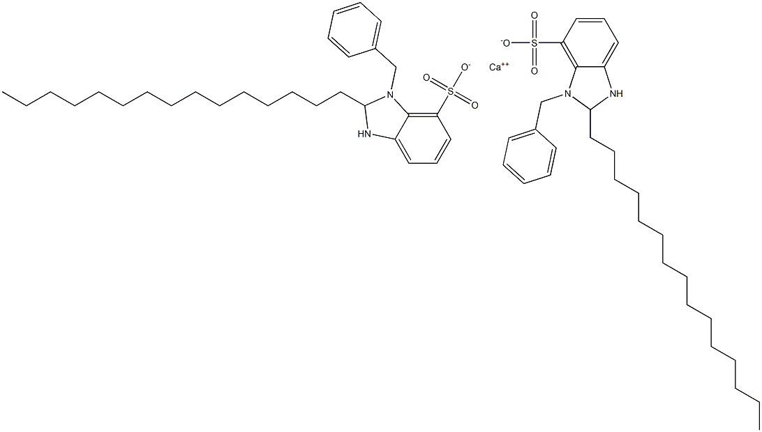 Bis(1-benzyl-2,3-dihydro-2-pentadecyl-1H-benzimidazole-7-sulfonic acid)calcium salt