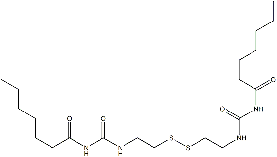 1,1'-[Dithiobis(2,1-ethanediyl)]bis(3-heptanoylurea)