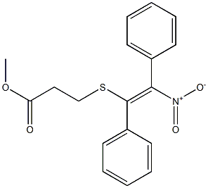 3-[(E)-2-Nitro-1,2-diphenylethenylthio]propionic acid methyl ester