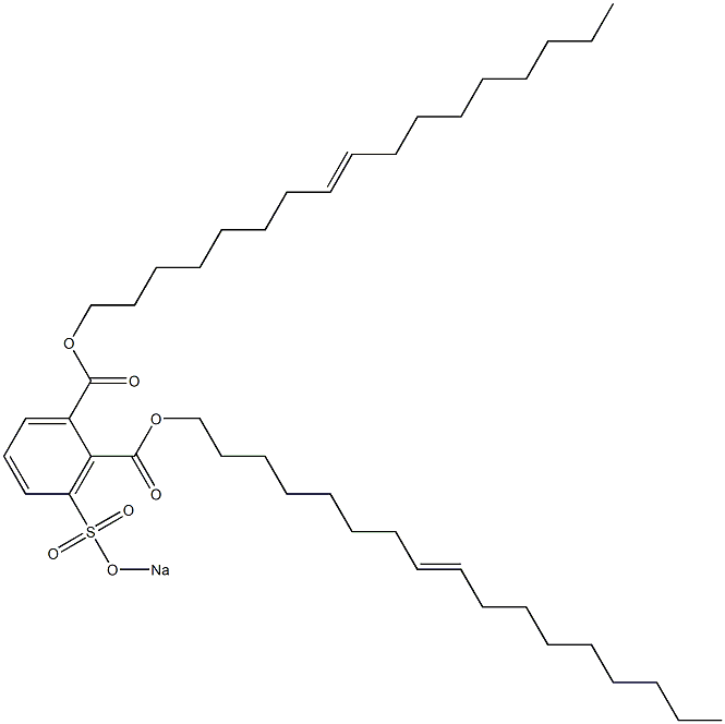 3-(Sodiosulfo)phthalic acid di(8-heptadecenyl) ester