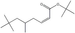 (Z)-5,7,7-トリメチル-2-オクテン酸tert-ブチル 化学構造式