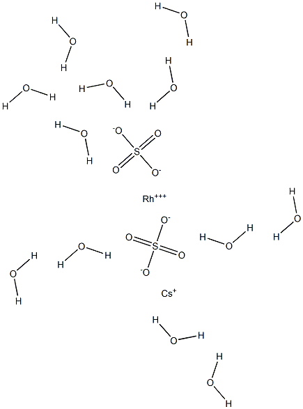 Cesium rhodium(III) disulfate dodecahydrate