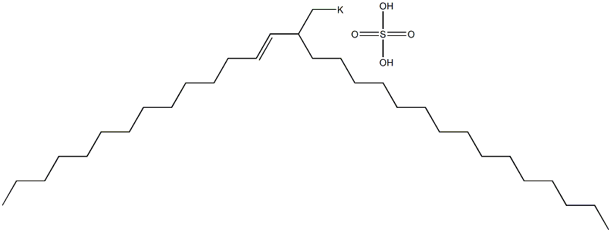 Sulfuric acid 2-(1-tetradecenyl)heptadecyl=potassium ester salt