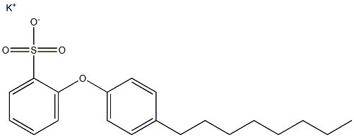 2-(4-オクチルフェノキシ)ベンゼンスルホン酸カリウム 化学構造式