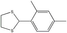 2-(2,4-キシリル)-1,3-ジチオラン 化学構造式