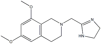2-[[(1,2,3,4-Tetrahydro-6,8-dimethoxyisoquinolin)-2-yl]methyl]-4,5-dihydro-1H-imidazole