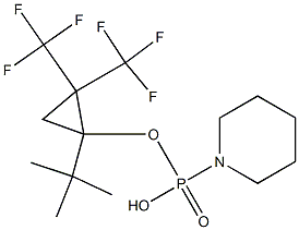Piperidinophosphonic acid hydrogen 1-tert-butyl-3,3-bis(trifluoromethyl)cyclopropyl ester