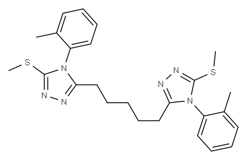 5,5'-(1,5-Pentanediyl)bis[4-(2-methylphenyl)-3-methylthio-4H-1,2,4-triazole]