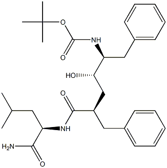 (R)-2-[[(2R,4S,5S)-5-(tert-Butoxycarbonylamino)-2-benzyl-4-hydroxy-6-phenylhexanoyl]amino]-4-methylpentanamide