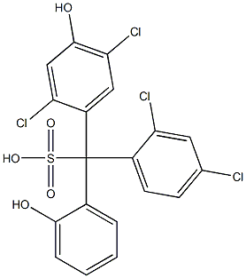 (2,4-Dichlorophenyl)(2,5-dichloro-4-hydroxyphenyl)(2-hydroxyphenyl)methanesulfonic acid