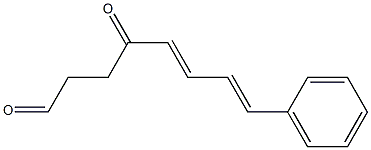 (5E,7E)-4-Oxo-8-phenyl-5,7-octadienal Structure