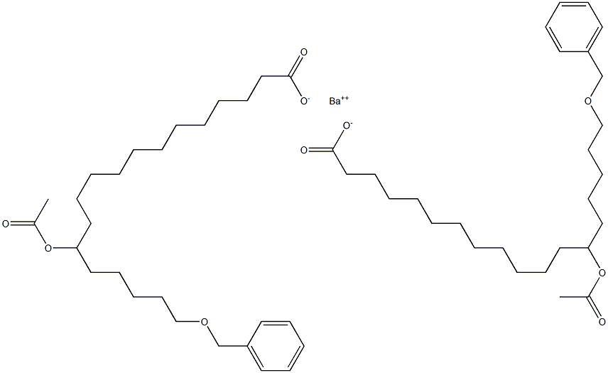 Bis(18-benzyloxy-13-acetyloxystearic acid)barium salt