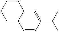 1,2,3,4,4a,8a-ヘキサヒドロ-6-イソプロピルナフタレン 化学構造式