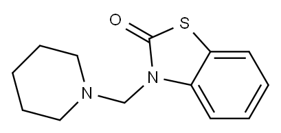 3-[(1-Piperidinyl)methyl]benzothiazol-2(3H)-one