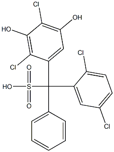 (2,5-Dichlorophenyl)(2,4-dichloro-3,5-dihydroxyphenyl)phenylmethanesulfonic acid