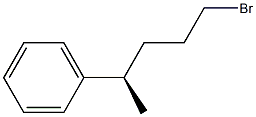 (-)-[(R)-4-ブロモ-1-メチルブチル]ベンゼン 化学構造式