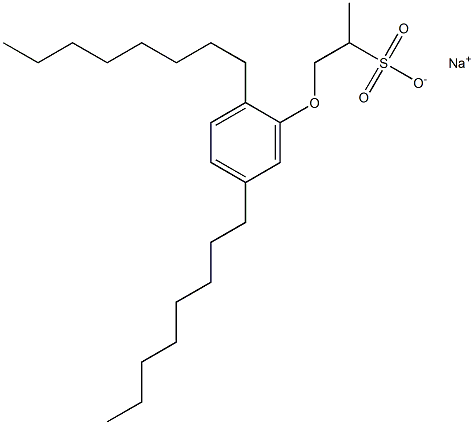 1-(2,5-Dioctylphenoxy)propane-2-sulfonic acid sodium salt