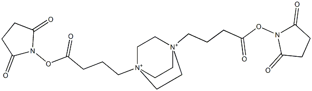 1,4-Bis[3-(2,5-dioxopyrrolidin-1-yloxycarbonyl)propyl]-1,4-diazoniabicyclo[2.2.2]octane